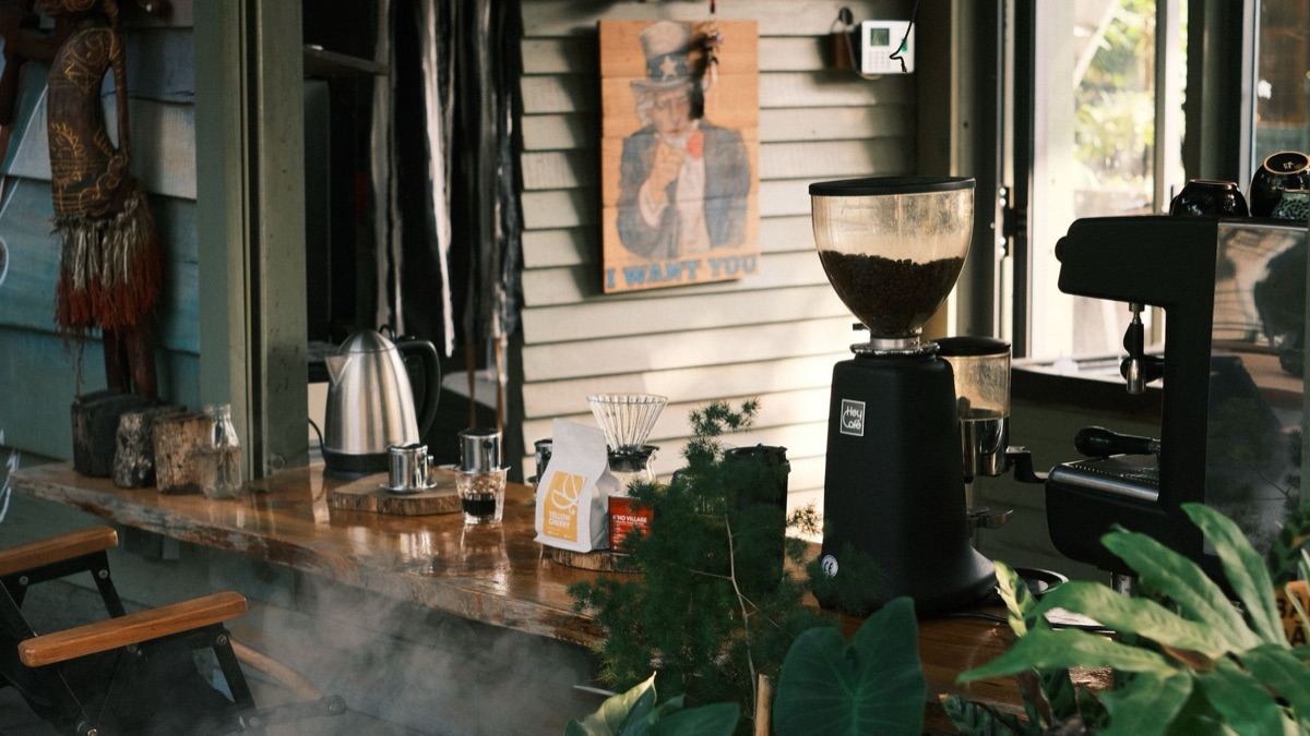 ホームカフェの高品質なコーヒーグラインダーセット
