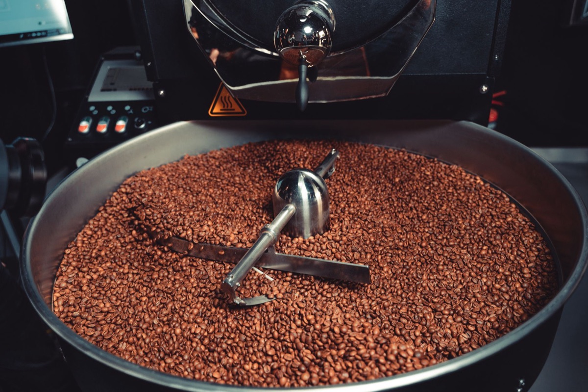 Coffee roasting equipment setup