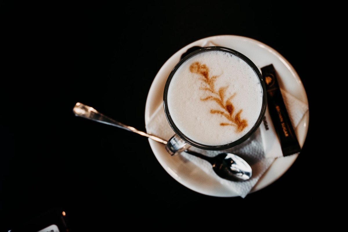 Café da Floresta, São Paulo, Brazil: Italian coffee cup with milk foam
