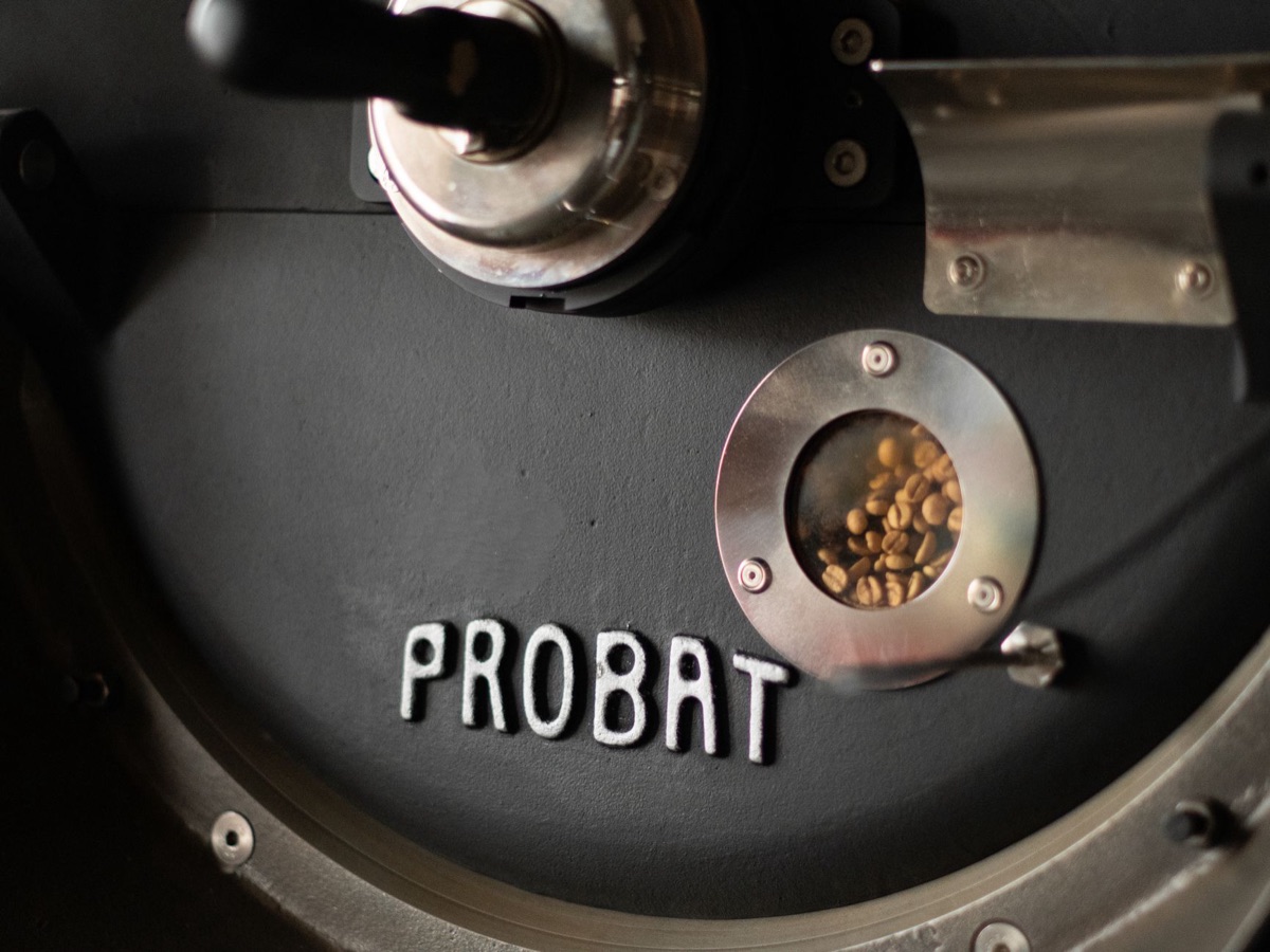 máquina de processamento de café