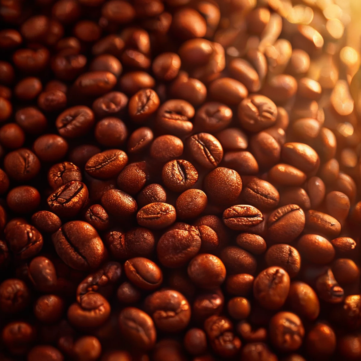 Kaffeebohnen im Ofen