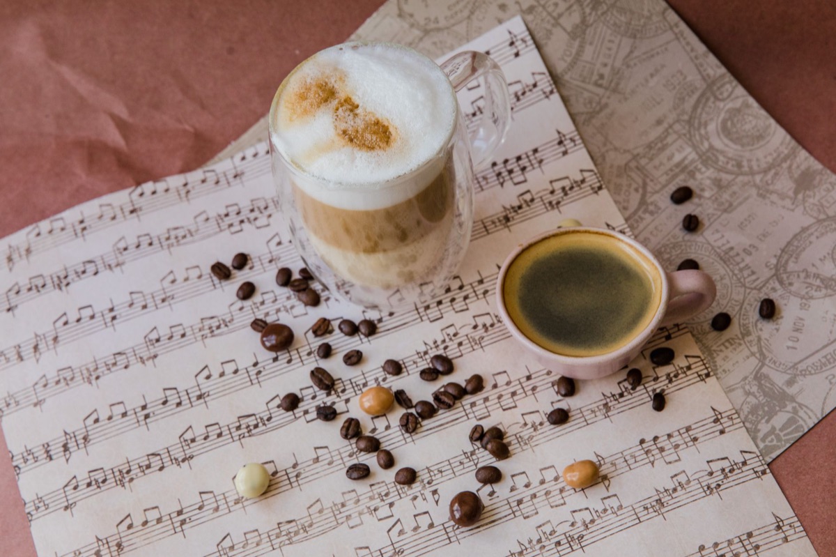 コーヒーの味のノートチャート