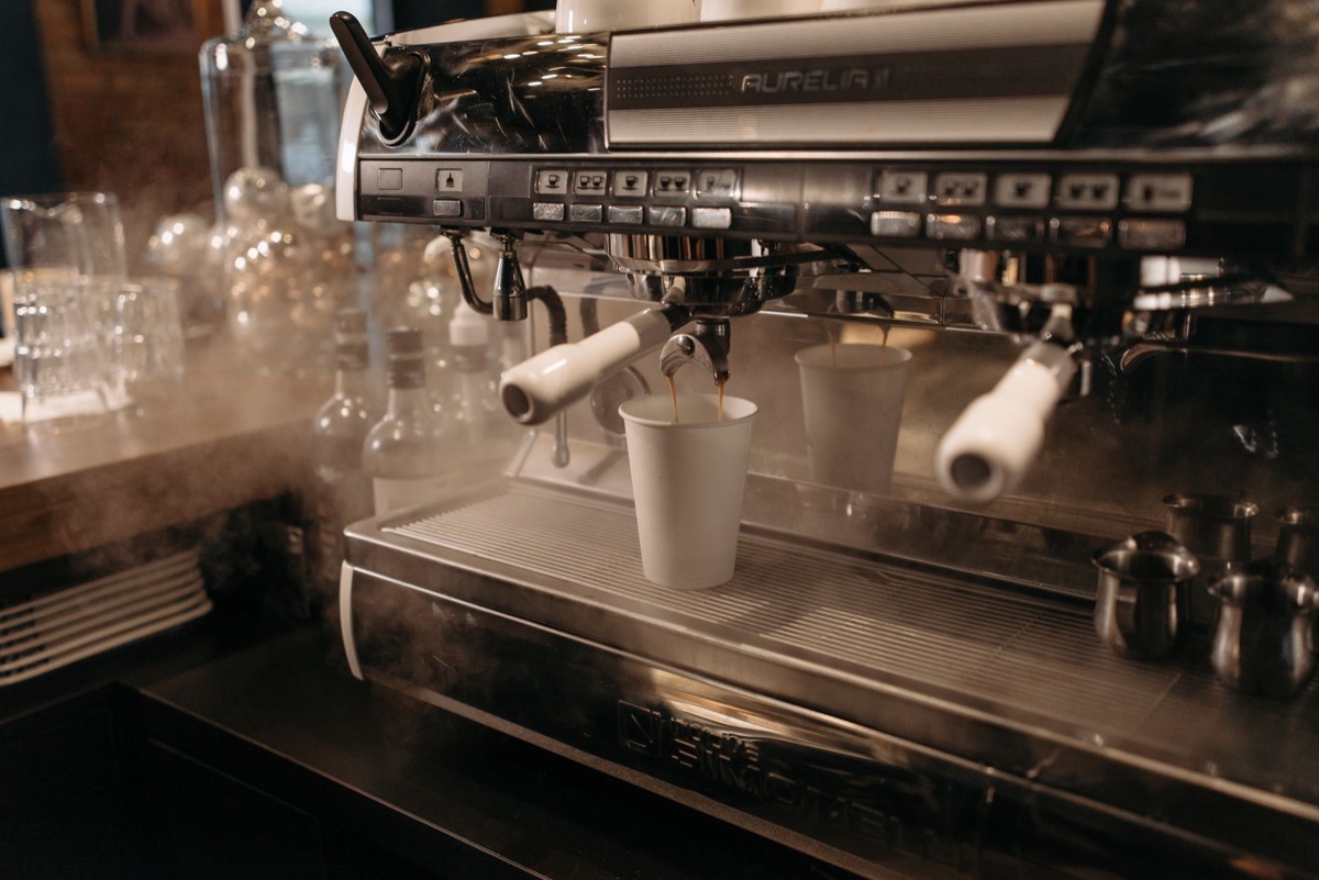 drip coffee machine parts in industrial setting