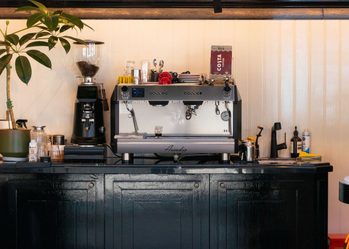 machine à café à l'huile