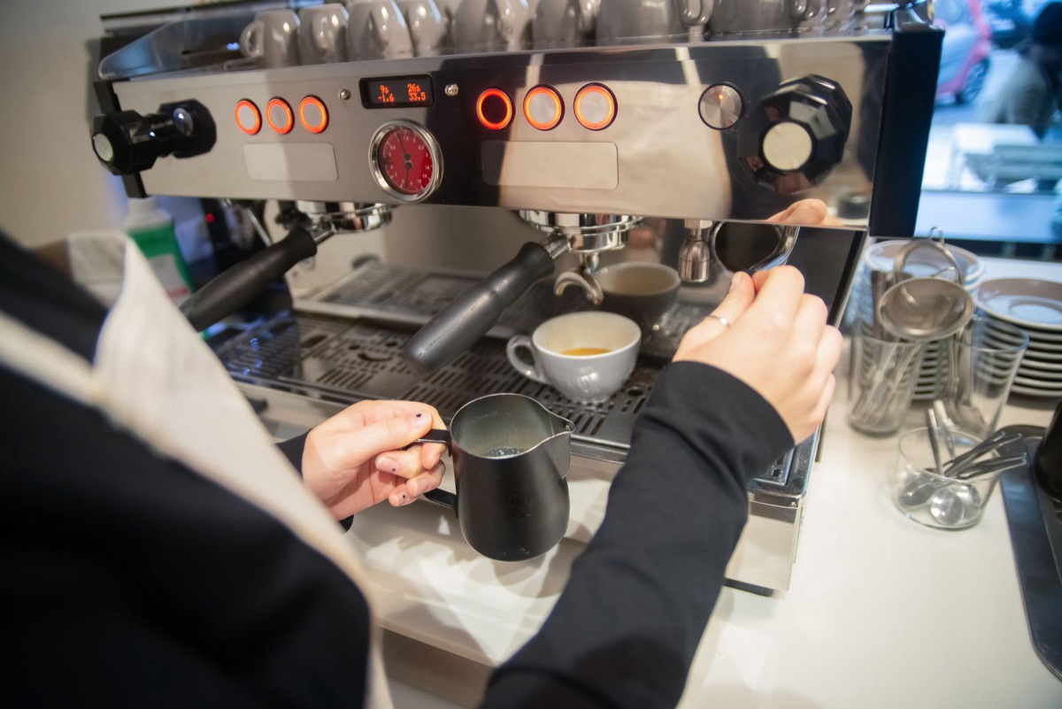 Coffee machine steam wand