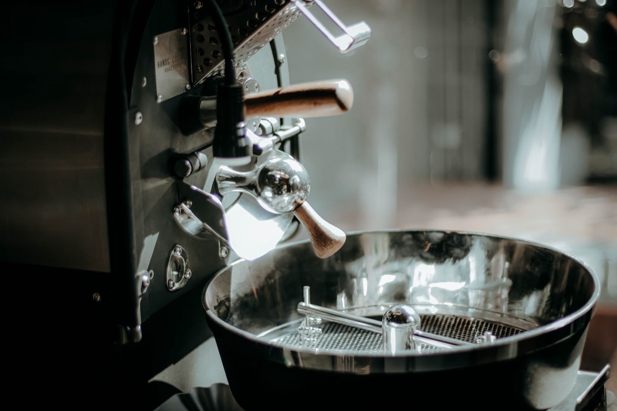 Home coffee roaster setup