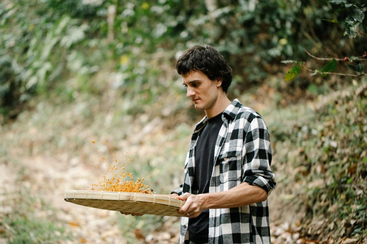 Coffee processing method in Peru
