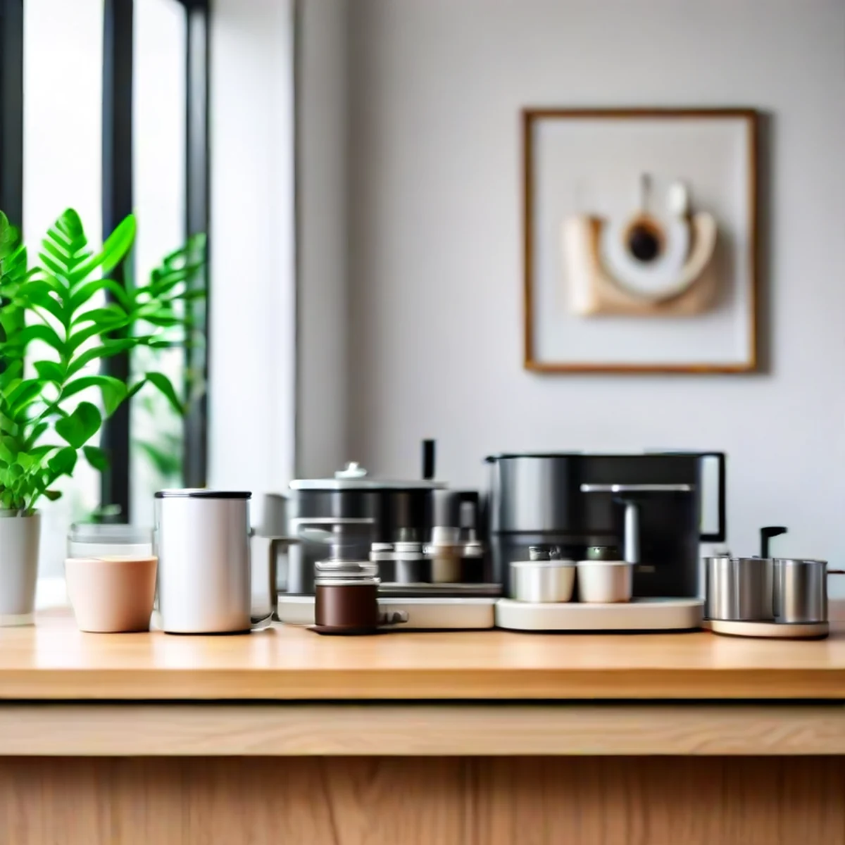 Moderne Home-Café Einrichtung für professionelles Kaffeegenuss.