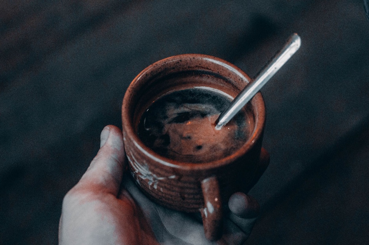 Professional coffee cupping tools and bowls on a table