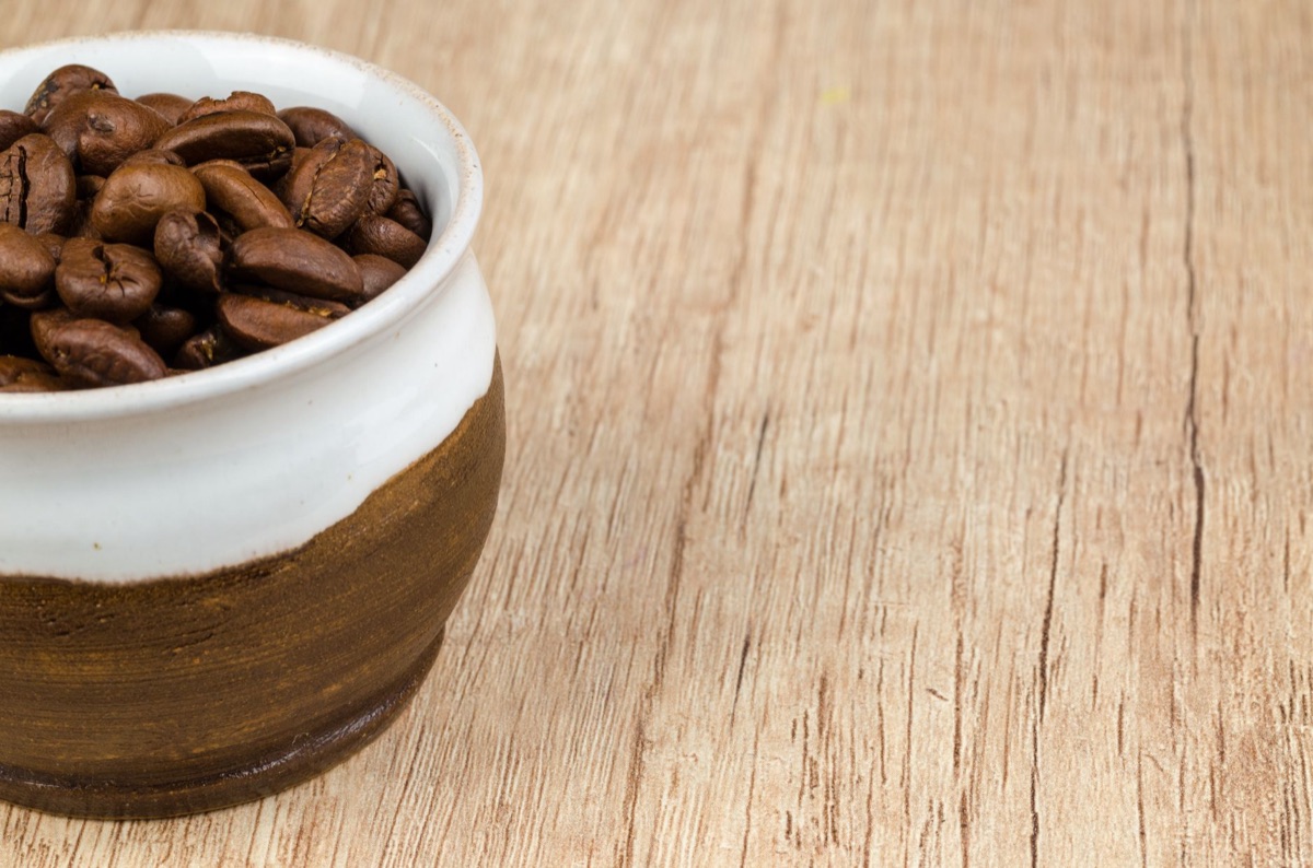 Zarf with coffee beans